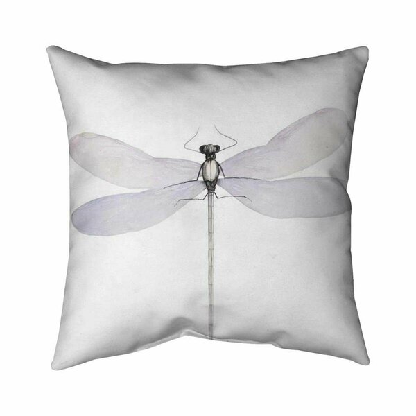 Fondo 20 x 20 in. Delicate Dragonfly-Double Sided Print Indoor Pillow FO2773775